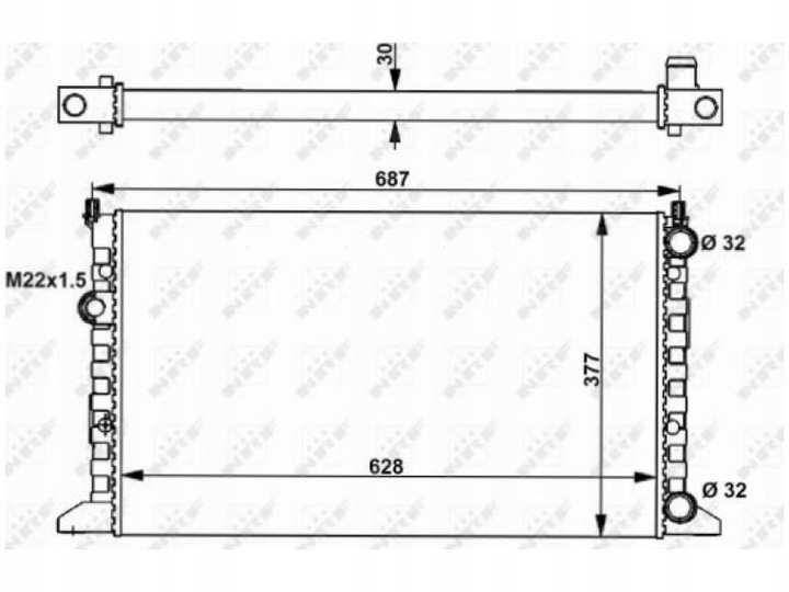 RADIATEUR NRF 54657 photo 2 - milautoparts.fr