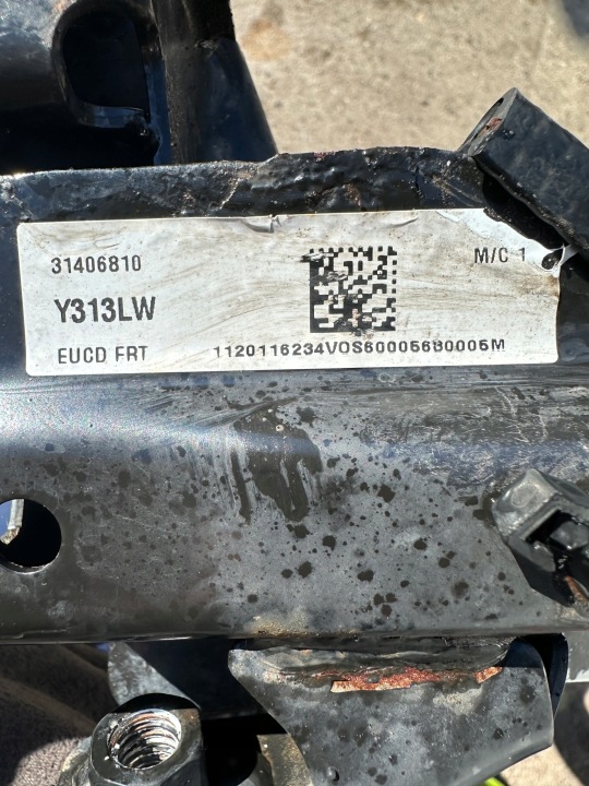 CHÂSSIS CHÂSSIS POUTRE AVANT 31406810 VOLVO V60 I LIFT 13-18 XC60 I 08-16