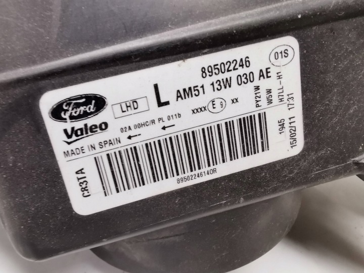 PROJECTEUR GAUCHE AVANT FORD C-MAX II 2011 89502246 ALL/L/10