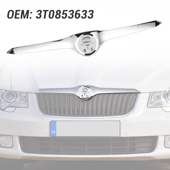 CHROME RADIATOR GRILLE COVER 3T0853633 STYLOWE SCIERANIE WYTRZYMAEGO NB
