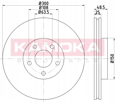 DISCO HAM.PRZOD VOLVO V50 04-, 