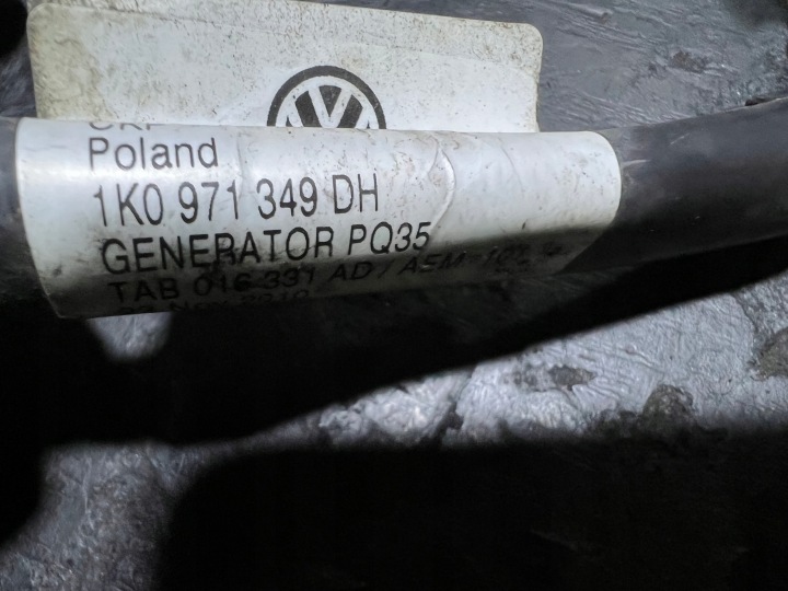 SKODA YETI 5L CFH 2.0 TDI FAISCEAU DE CÂBLES INSTALLATION ÉLECTRIQUE MOTEUR ALTERNATEUR 1K0971349DH
