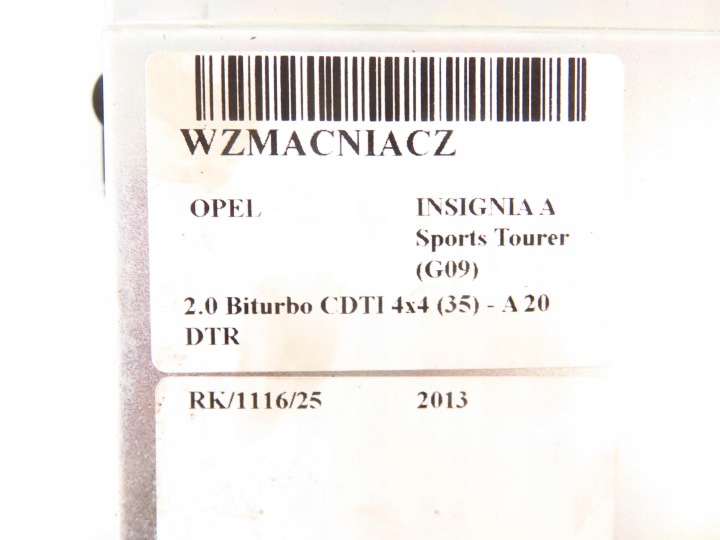 AMPLIFICATEUR OPEL INSIGNIA A 22812209