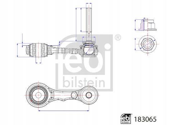 FEBI BILSTEIN Wahacz/Drążek reakcyjny FE183065