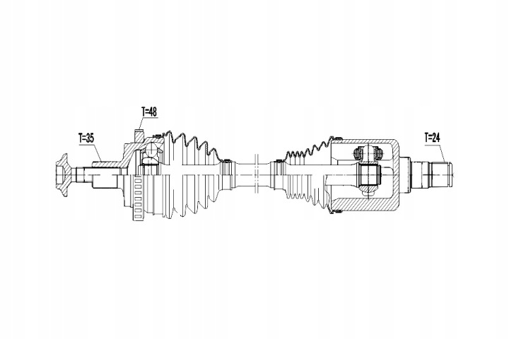 DEMI-ARBRE MERCEDES S350/S430/S500 4MATIC 02-05