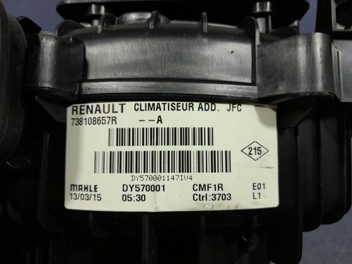 RENAULT ESPACE V 15- CHAUFFAGE ARRIÈRE 738108657R