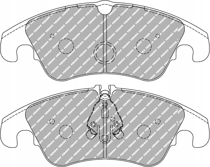 ZAPATAS FERODO FCP4044H DS2500 AUDI A4 A5 Q5 PARTE DELANTERA 