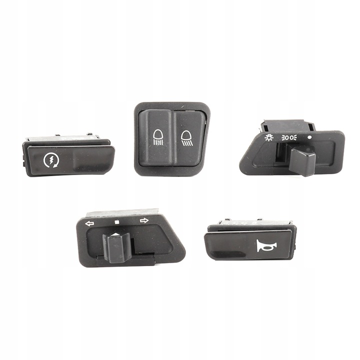KIT 5 PIÈCES COMMUTATEURS FEUX COMBINÉ COMMUTATEURS SCOOTER GY6 125CC