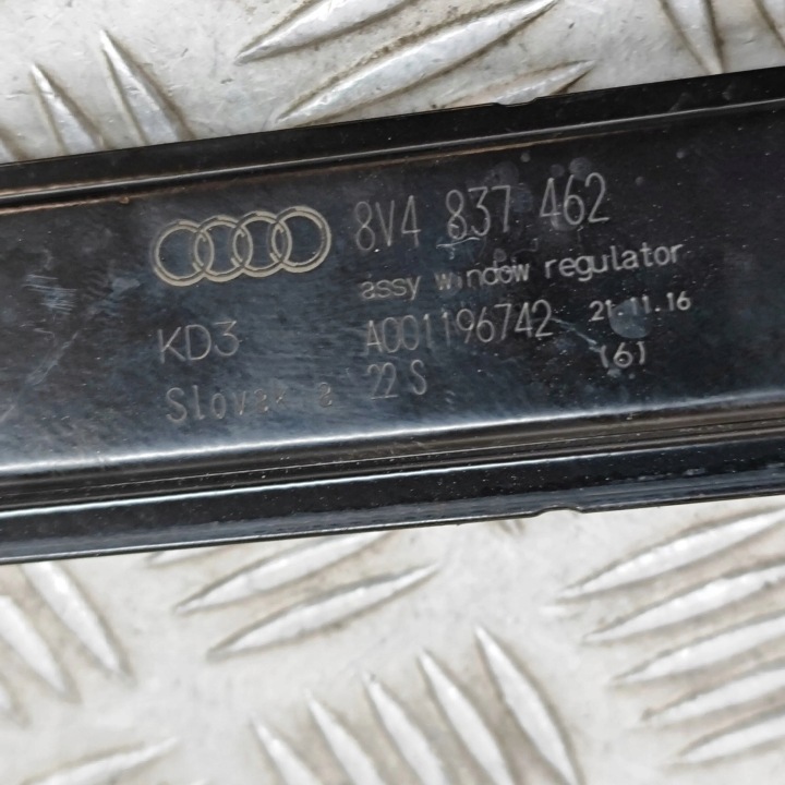 AUDI A3 S3 8V 2017 AVANT CÔTÉ DROITE ÉLECTRIQUE ÉLÉVATEUR VITRES PORTES