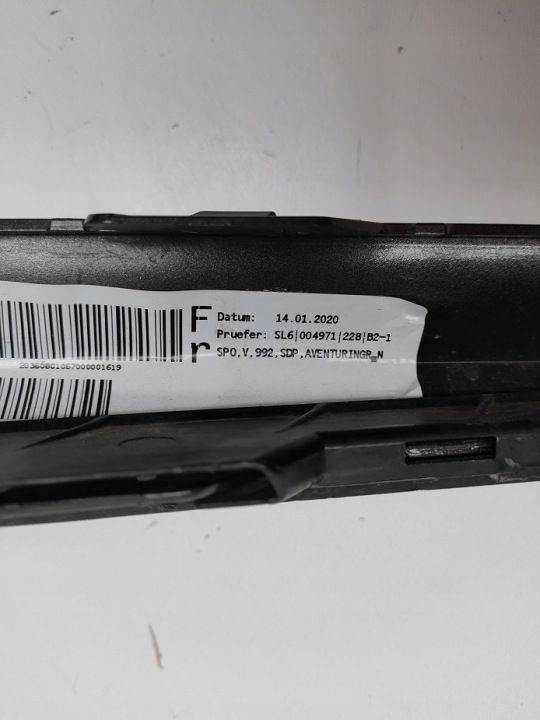 SPOILER DOUBLURE PARE-CHOCS AVANT 992807100F PORSCHE 911 992