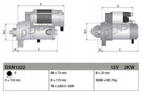 STARTERIS (12V 2KW) LEXUS GS IS II LS 4.6\/5.0 04. nuotrauka 2