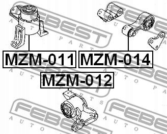 AIR BAGS ENGINE MZM-014 FEBEST MAZDA 6 I REAR photo 3 - milautoparts-fr.ukrlive.com