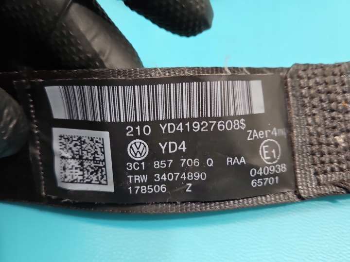 CEINTURE DE SÉCURITÉ AVANT DROIT PASSAGER VW PASSAT CC 3C1857706Q