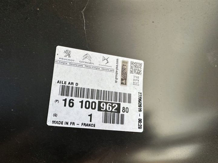 PEUGEOT 308 II T9 AILE ARRIÈRE DROIT NEUF 13-17 ORIGINAL
