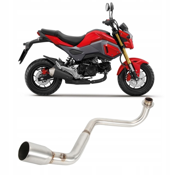 ESCAPE TUBO MODIFICACIÓN PARA HONDA MSX125 2013-2019 PRAGMATYCZNY 