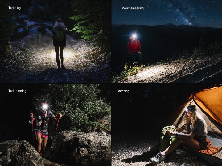 LAMPE DE POCHE AVANT FENIX HM55R NEBULA 1200 LUMENOW DISTANCE VERS 175M