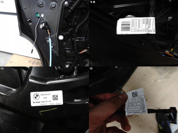 BMW XM G09 XM LABEL RED 23- PORTES VITRE BAGUETTES POIGNÉE ARRIÈRE GAUCHE P95/9 P95