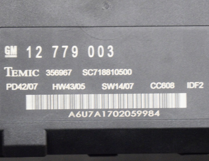 SAAB 9-3 VER2 2007 CONTRÔLEUR MODULE CONFORT