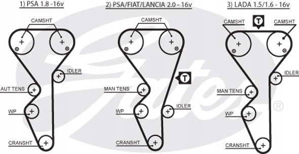 COURROIE DE DISTRIBUTION CITROEN EVASION XANTIA XM XS KIT NIEZBEDNIK CONDUCTEUR #1