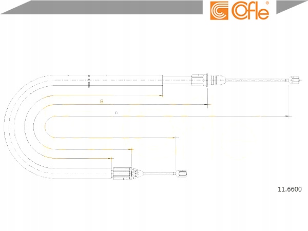 CABLE FRENOS DE MANO RENAULT SYMBOL I 1.2 16V (L 