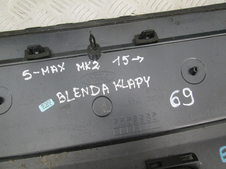CACHE COUVERCLES DE COFFRE ARRIÈRE S-MAX MK2 15- EM2BR423A40