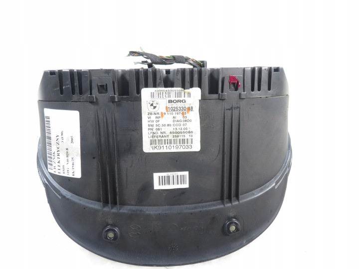 COMPTEUR BMW 3 (E90) 318 I B20 B 9110197 1025330
