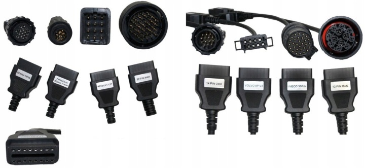 ADAPTATEURS OBD2 VERS MULTIDIAG VOITURES 8 PCS NOMBREUX MARQUES