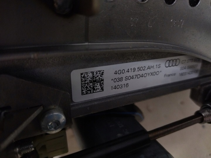 4G0419502AH COLONNE DIRECTION ÉLECTRIQUE AUDI A7 4G 2011-2017R