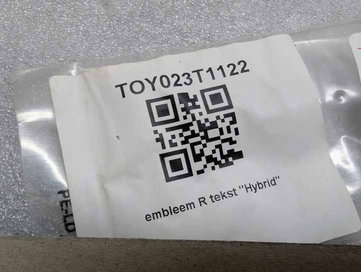 TOYOTA YARIS III INSIGNE GARDE-BOUE LOGO EMBLÈME HYBRID 75374-0D040 NEUF ORIGINAL