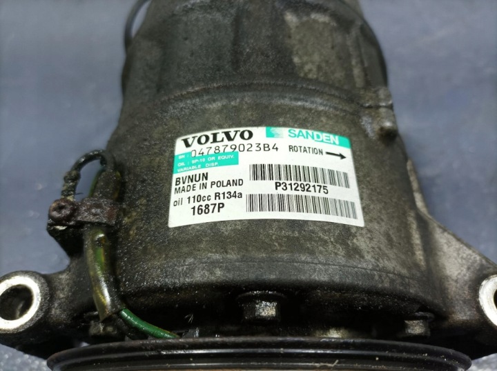 VOLVO V40 II 2.0 D3 D5204T6 150KM COMPRESSEUR COMPRESSEUR DE CLIMATISATION 31292175