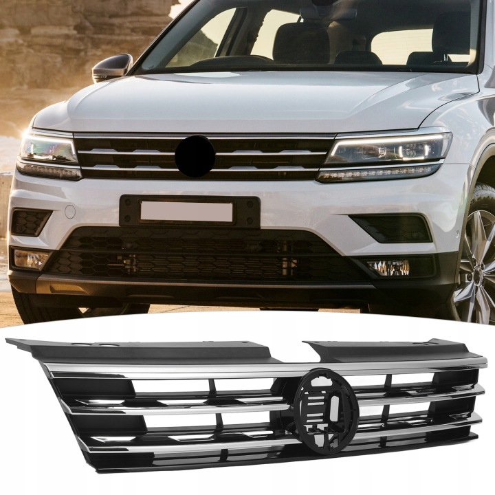 GRILLE AVANT PARE-CHOCS 5NN853651DZLL CHROMÉ GARNITURE CENTRALE