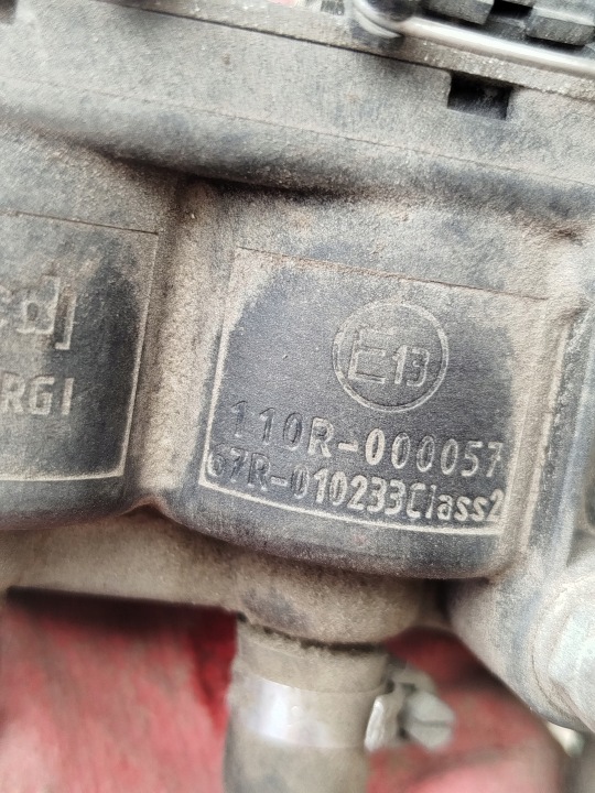 MOULURE INJECTION GAZ LPG VERT 110R-000057, 61448328