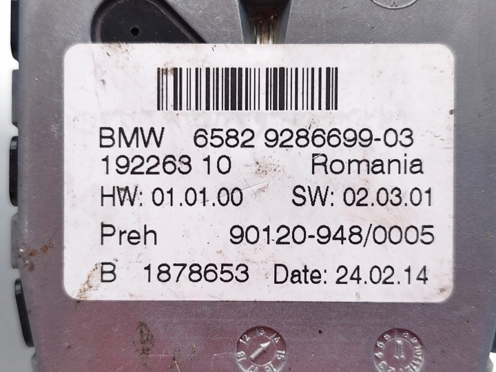 BMW 5 SERIES PANNEAU RADIO 2014 SALOON 4/5DR 9286699 19226310 (10-14) 520D
