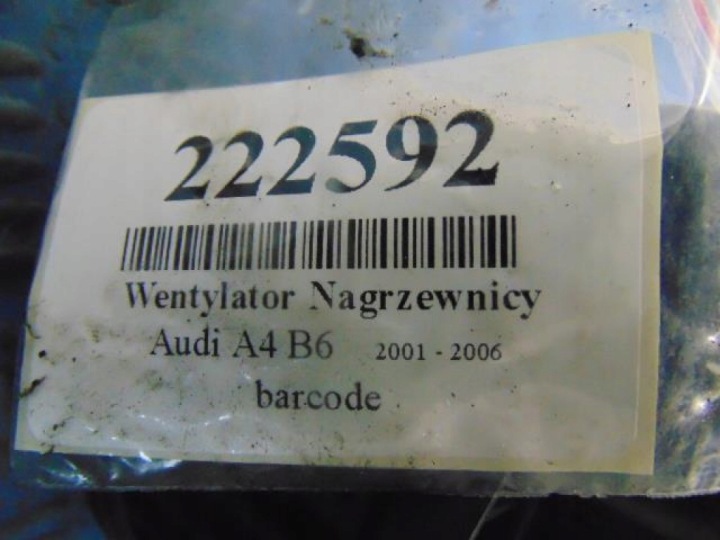 AUDI A4 B6 VENTILATEUR RÉCHAUFFEURS 5508100