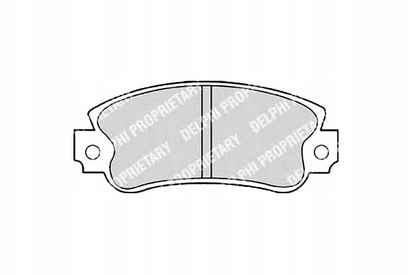 PLAQUETTES FREIN DELPHI LP509
