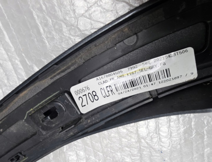 MERCEDES GLS X167 167 AVANT DROITE MOULURE GARDE-BOUE AVANT A1678804505
