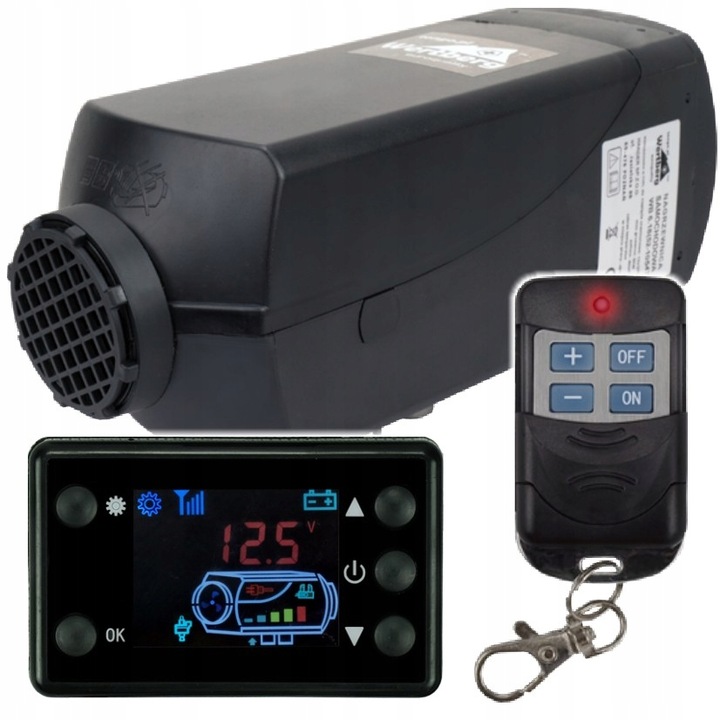 CALENTADOR WERTBERG WB 6.18 CALEFACCIÓN POSTOJOWE 12V 8KW LCD + CONTROL REMOTO 