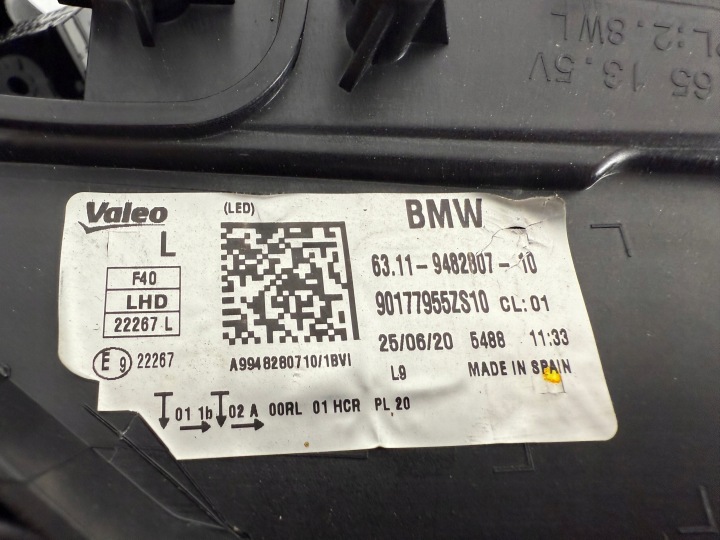 BMW 1 F40 COMPLET LED PHARE GAUCHE DROITE