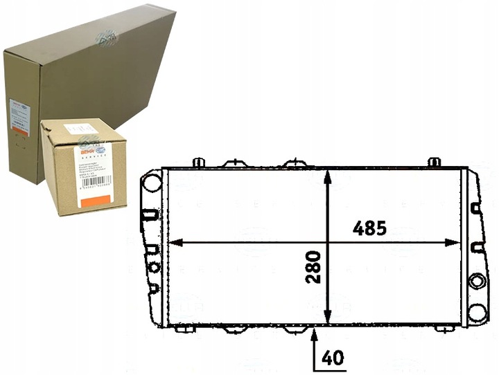 RADIATEUR DE MOTEUR BEHR HELLA 6U0121251 SA2002 2110 photo 1 - milautoparts-fr.ukrlive.com