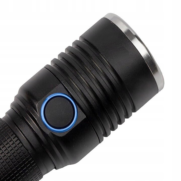 LAMPE DE POCHE SURVIVALOWA, LICHTHELFER, METALICZNA, LED USB, ZOOM, NOIRE