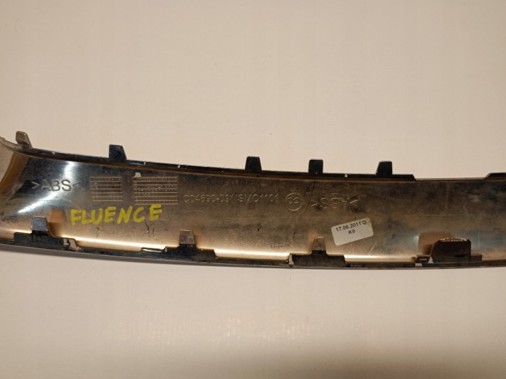 MOULURE CHROME PARE-CHOCS AVANT 623850001R RENAULT FLUENCE