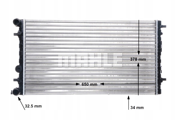 RADIATEUR MOTEUR EAU VW NOUVEAU BEETLE 1.4-2.0 01.98-10.10 MAHLE