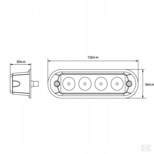 KRAMP LA20011 PHARE AVERTISSEMENT