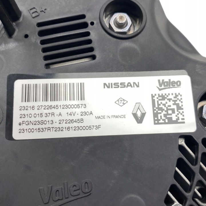 NEUF OE ALTERNATEUR RENAULT 230 A 231001537R