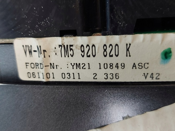 COMPTEUR COMPTEUR GALAXY MK 1 LIFT 1.9 TDI 7M5920820K