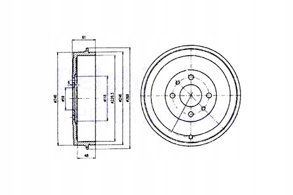 DELPHI BEBNY DE FRENADO 2SZT. PARTE TRASERA ALFA ROMEO 145 146 CADILLAC CTS 