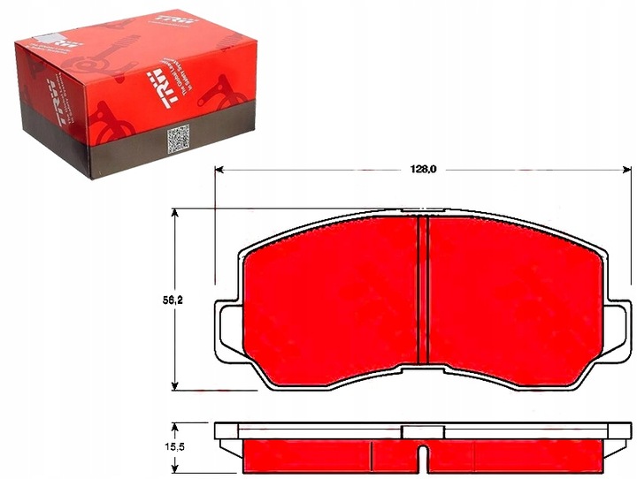 TRW PADS FRONT MITSUBISHI PAJERO SAPPORO L300 photo 1 - milautoparts-fr.ukrlive.com