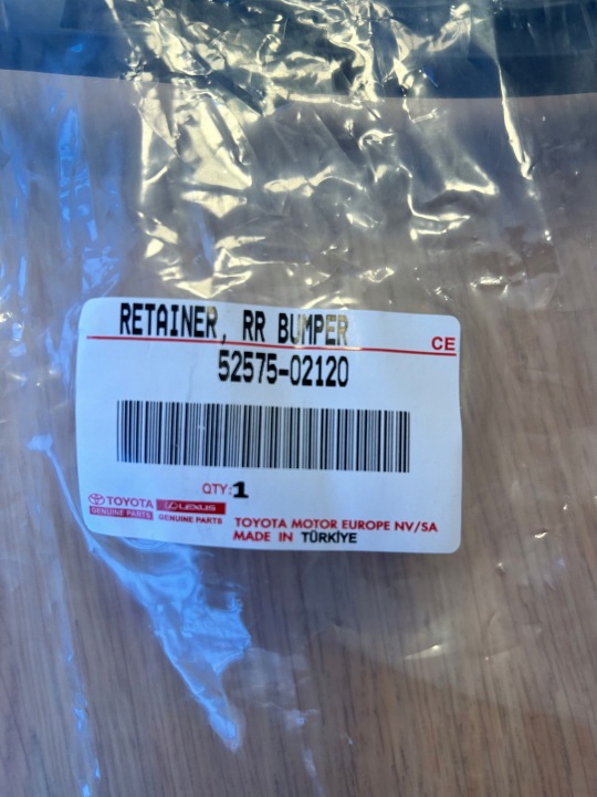 52575-02120 TOYOTA COROLLA E16 13- GLISSIÈRE PARE-CHOCS DROIT ARRIÈRE NEUF