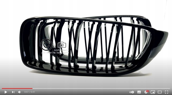 BMW F82 F83 M4 2014-2017 GRILLES CALANDRE GRILLE NOUVEAU NOIR BRILLANT DUAL