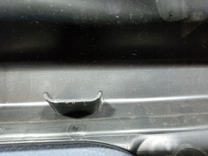 BMW X3 G01 G02 F97 DOUBLURE DE PASSAGE DE ROUE INFÉRIEUR CLOISON EUROPE 7394812